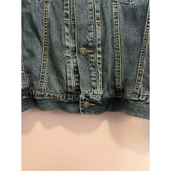 Vintage Gap Denim Jean Jacket 90s Large Style 151021-00-1 - Picture 12 of 16